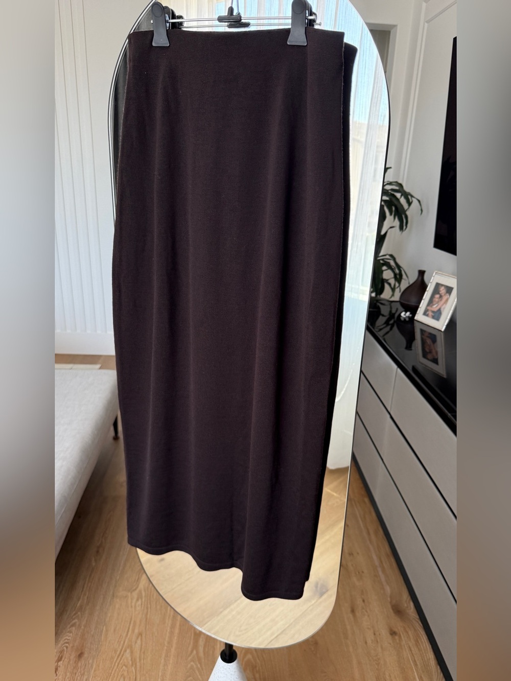 COS Brown Maxi Pencil Skirt - Picture 9 of 12